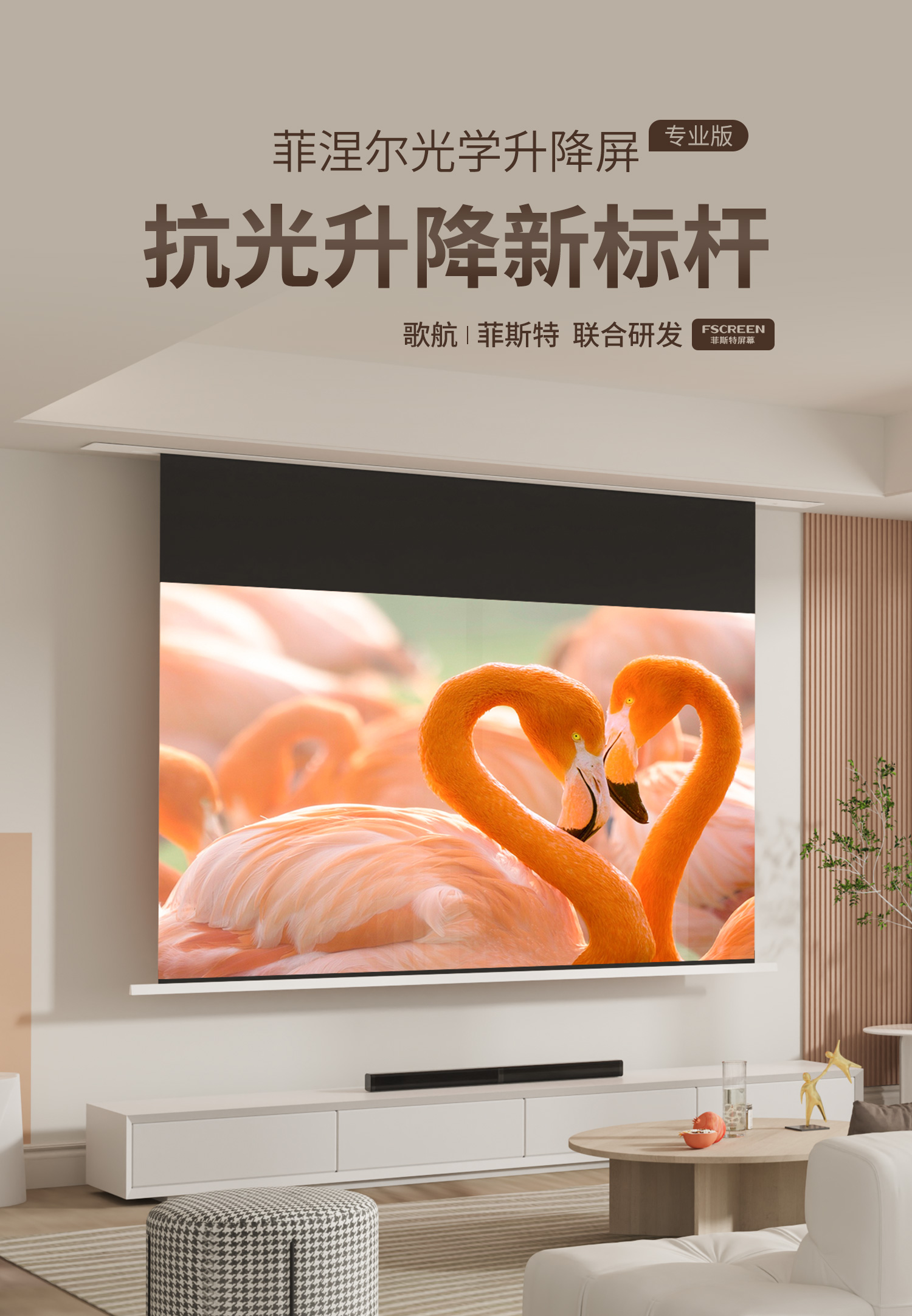 专业版菲涅尔光学升降屏